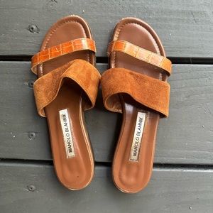 Manolo Blahnik Leather Sandals